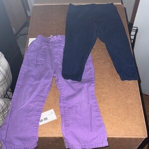 Place Kids Leggings in Purple and Navy